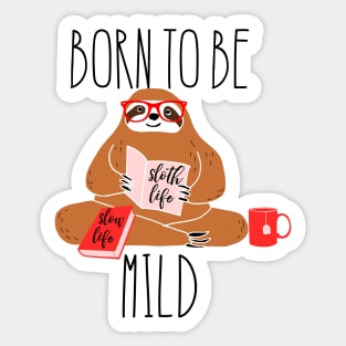 Funny Sloth Sticker